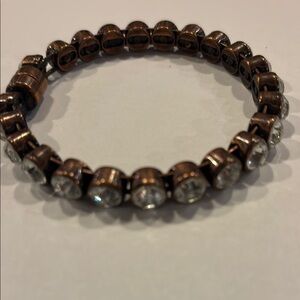 Classic Brown and Crystal embellishments Bracelet